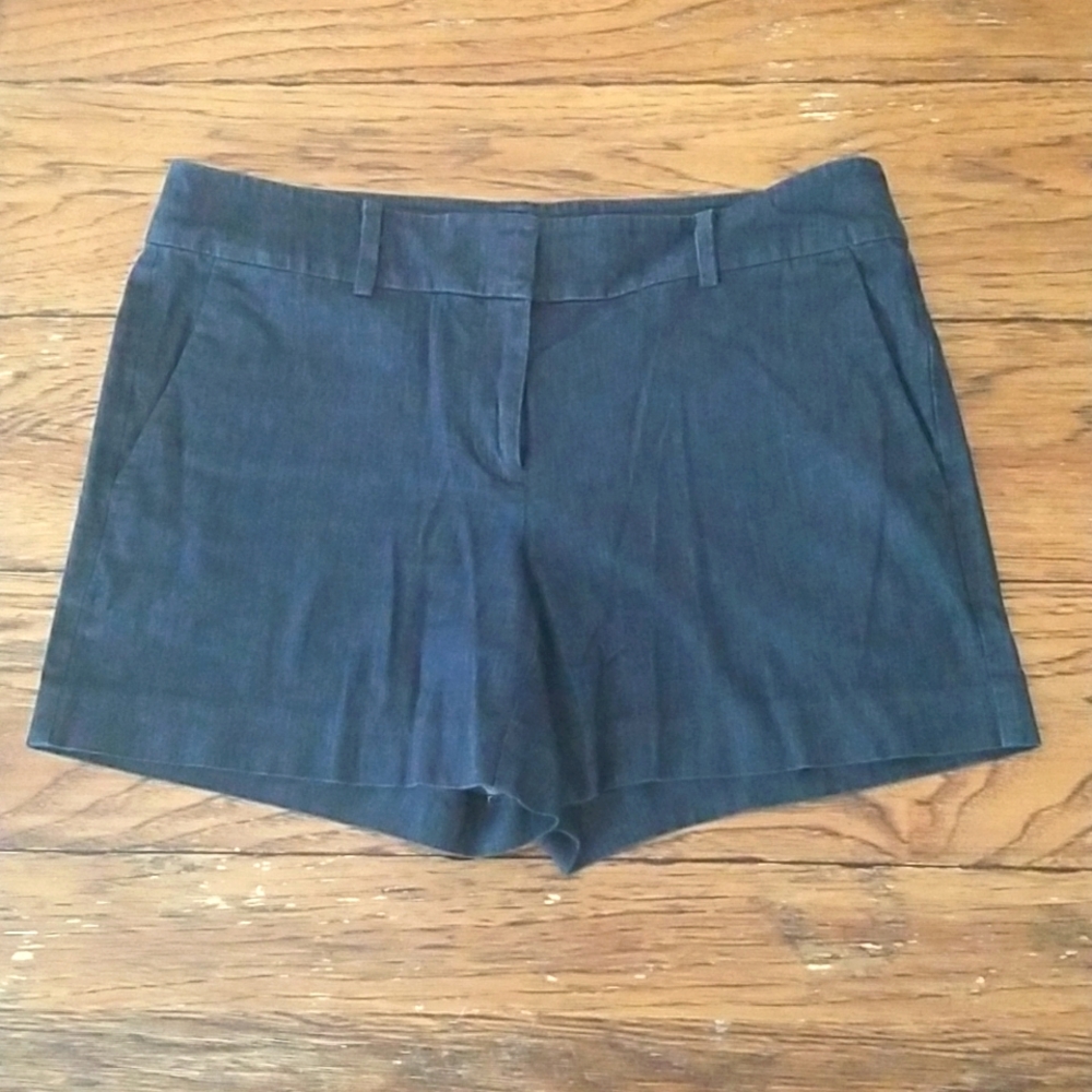 Ann Taylor Factory Cotton and Spandex Shorts in Dark Denim Size 2
